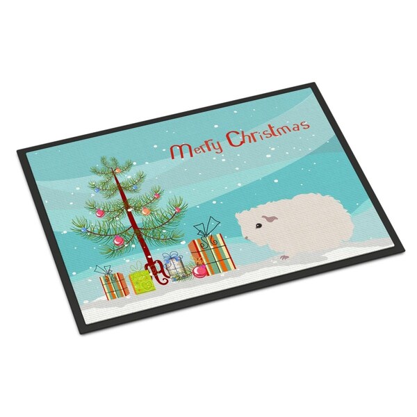 Carolines Treasures 24 x 36 in. Merino Guinea Pig Merry Christmas Indoor or Outdoor Mat CK4442JMAT - main